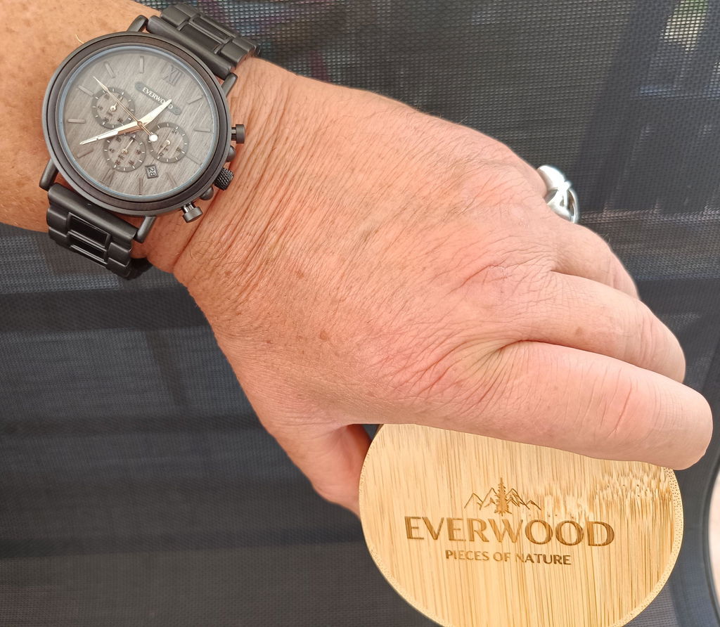 EverWood™  - Metal Zebra Kronográf 44.5mm