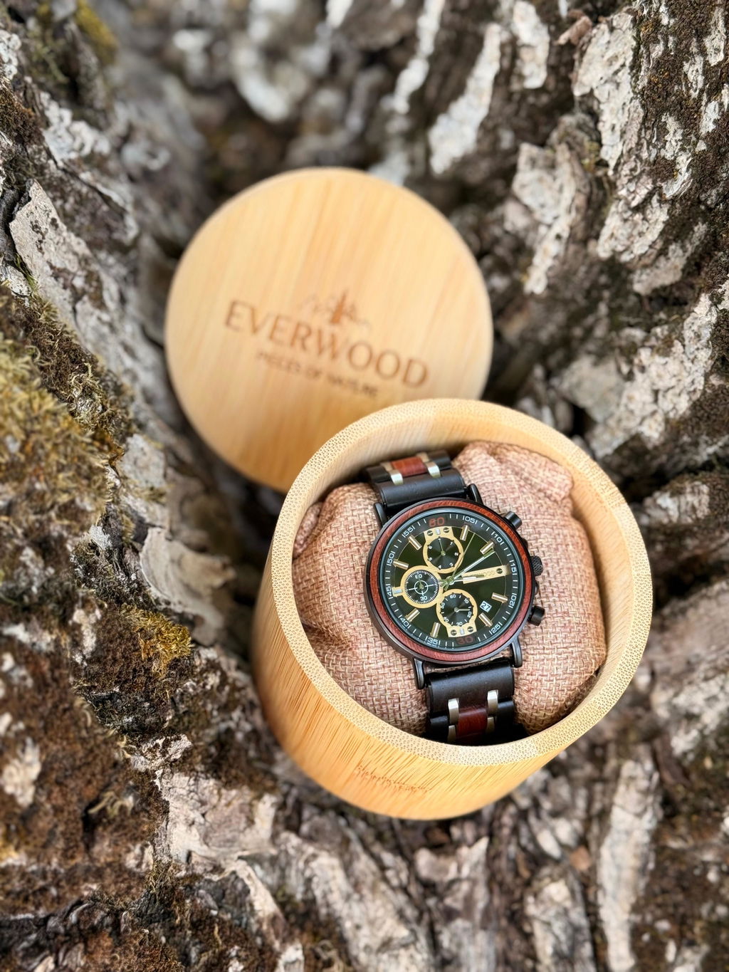 EverWood™ - Dark Eclipse Kronográf 44mm