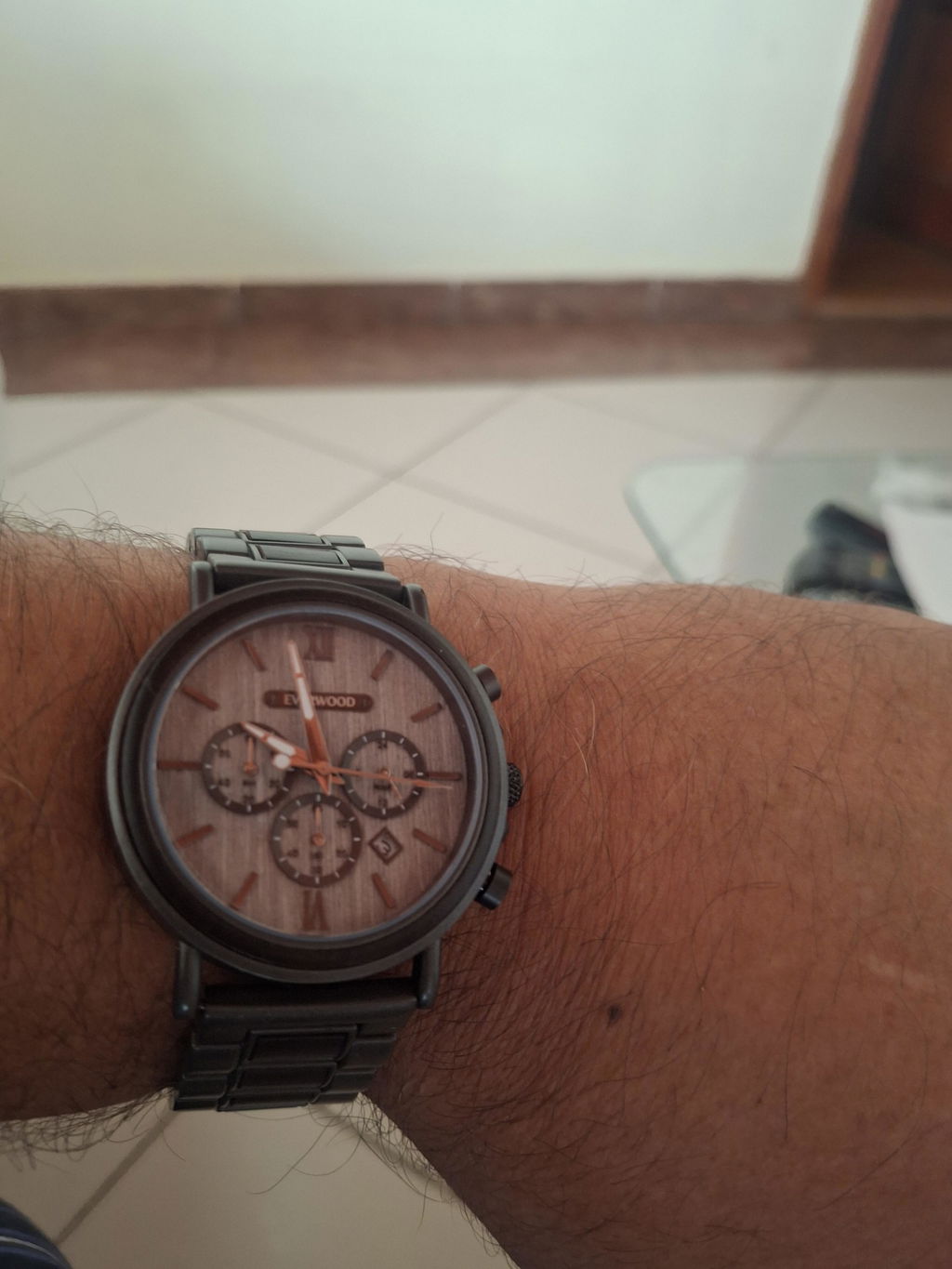 EverWood™  - Metal Zebra Kronográf 44.5mm