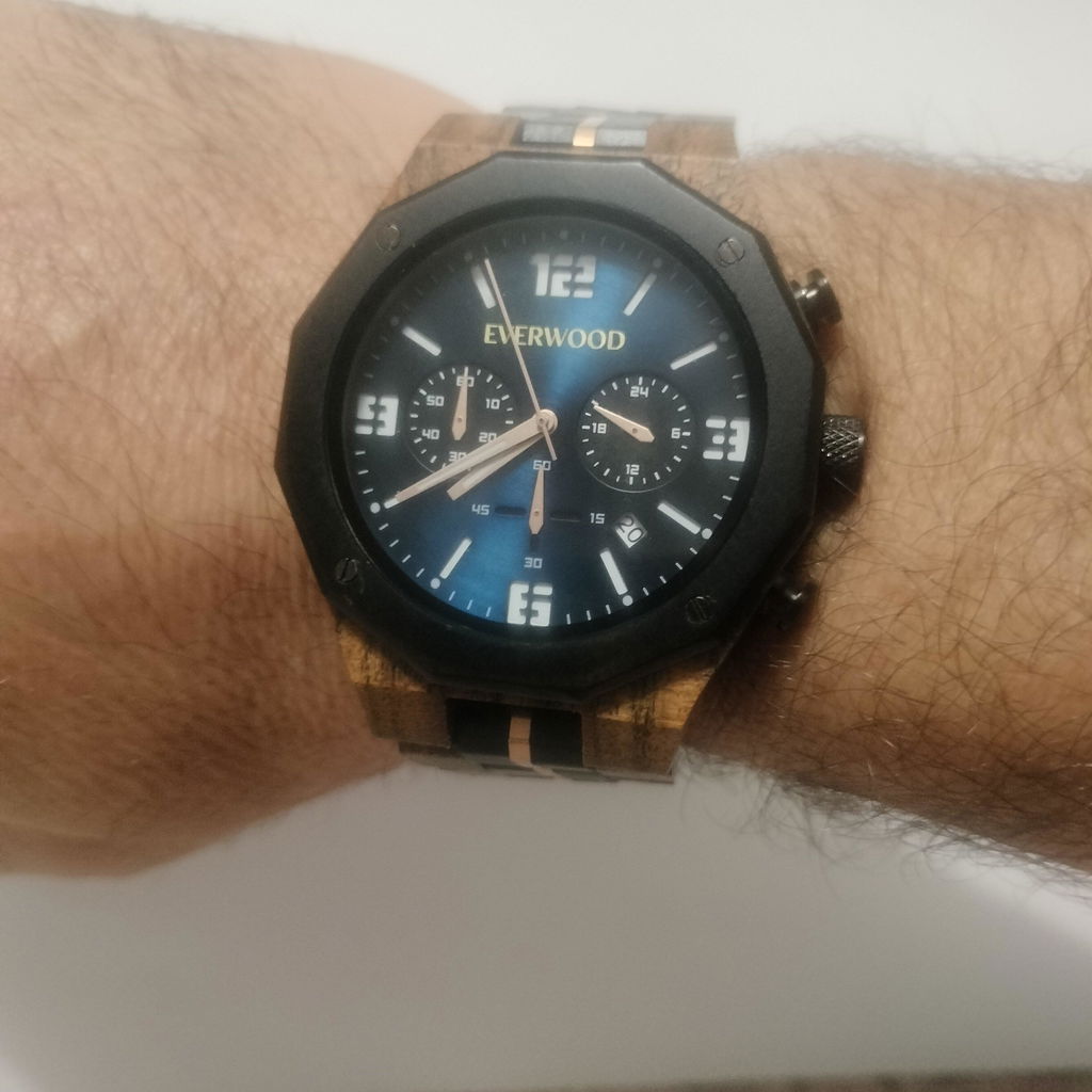 EverWood™ - Blue Whisky Chrono 45mm