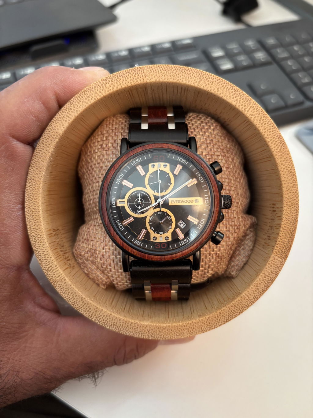 EverWood™ - Dark Eclipse Kronográf 44mm