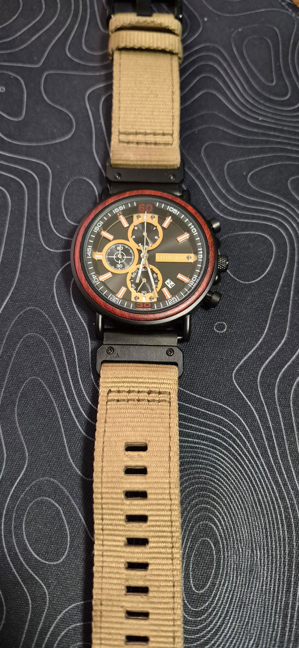 EverWood™ - Dark Eclipse Kronográf 44mm