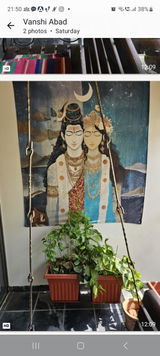 Shiva Shakti Auspicious Spiritual Tapestry - Divine Union Wall Art