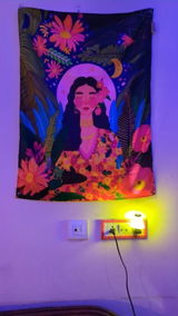 Boho Nature Goddess Tapestry - Spiritual Wall Art for Bedroom