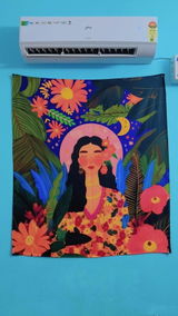 Boho Nature Goddess Tapestry - Spiritual Wall Art for Bedroom