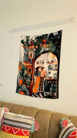 The Boho Couple Wall Art Tapestry
