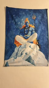 Meditative Shiva Tapestry