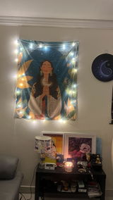 Cosmic Queen Boho Fabric Wall Tapestry