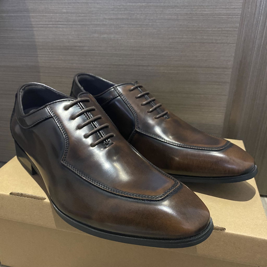 Men's Plain Oxford Shoes (Brown, Coffee)