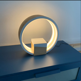 Wood Bedside table Lamp with Jewelry box