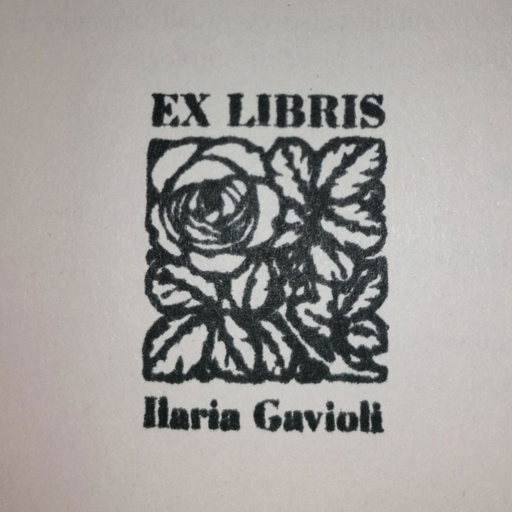Timbro Ex Libris le Rose - 30x40 mm