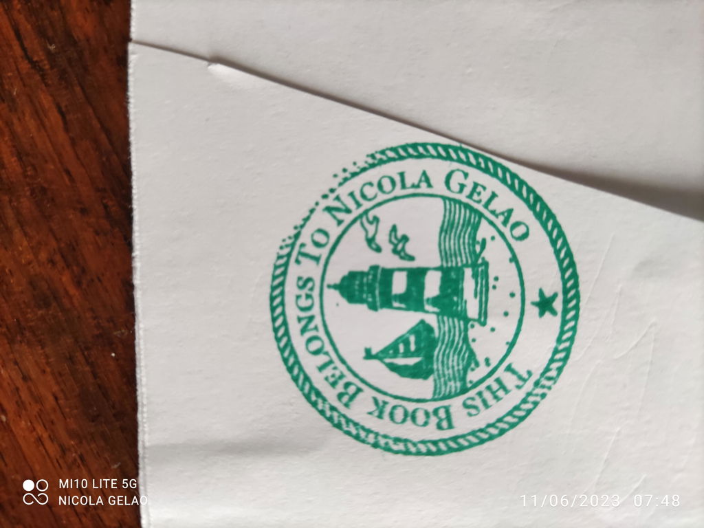 Timbro Ex Libris il Faro - d. 40 mm