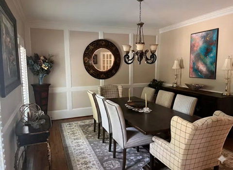 Large-Scale Custom Hand-Painted Abstract Art for Hallway & Entryway