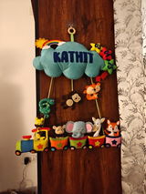 Train with Cloud | Personalised Felt Kids Hanging