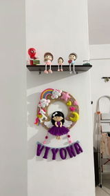 Beautiful Doll | Personalised Felt Kids Jute Hanging