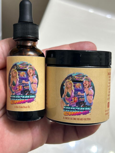 Arcade Champ - Beard Oil & Butter Kit - Retro Cola, Charged Vanilla Citrus, Spiced Nutmeg