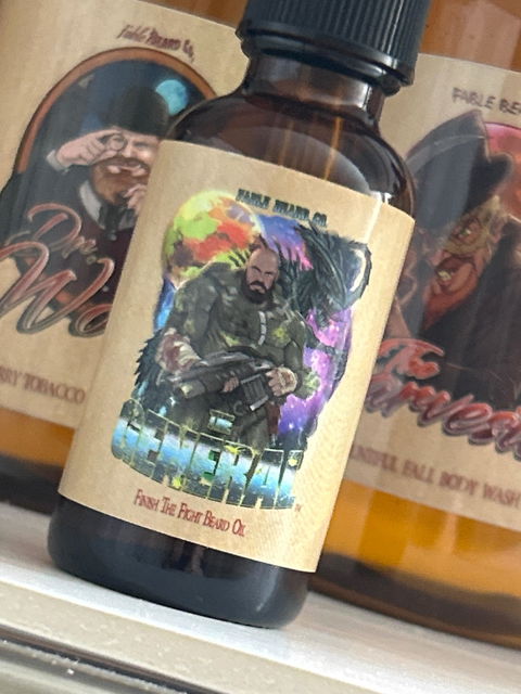 The General - Beard Oil - Sweetened Tobacco, Sandalwood Aftershave, Cosmic Bergamot