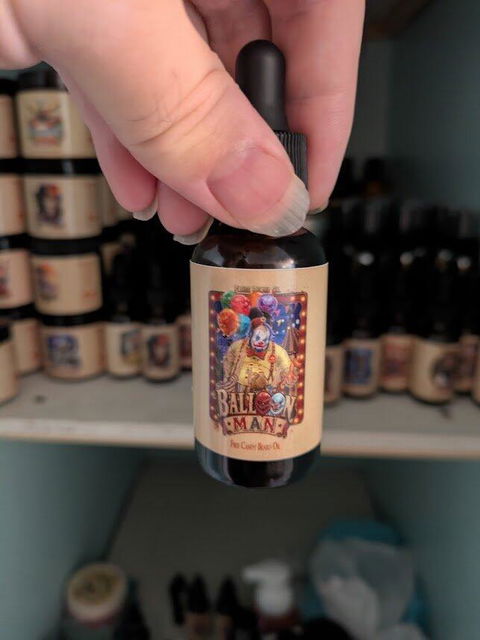 Balloon Man - Beard Oil - Twisted Carnival Lollipops, Electric Yuzu, Rock Candy Crystals