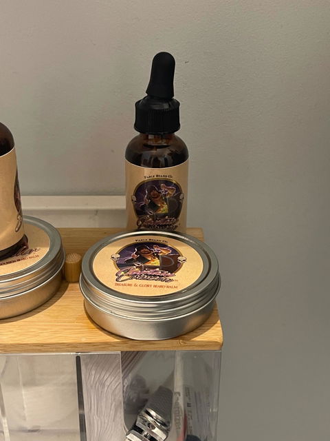 Captain Crimson - Beard Oil & Balm Kit - Creamy Coconut, Warm Amber, Sea Salt, and Fresh Vanilla