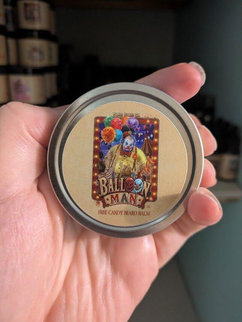 Balloon Man - Beard Balm - Twisted Carnival Lollipops, Electric Yuzu, Rock Candy Crystals