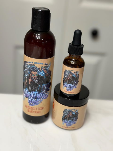 The Lightning Rod - Beard Wash - Fruity Cereal, Crisp Lemon, Fresh Cherries