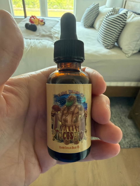 Pincushion - Beard Oil - Big Top Timberwood, Caramelized Maple Ember, Shadowed Bergamot