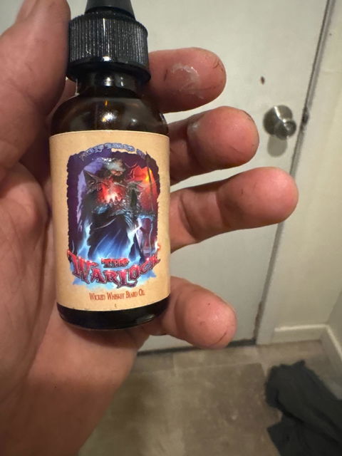 The Warlock - Beard Oil - Dark Tobacco, Brown Ale, Citrus Spark, and Cherry Mist