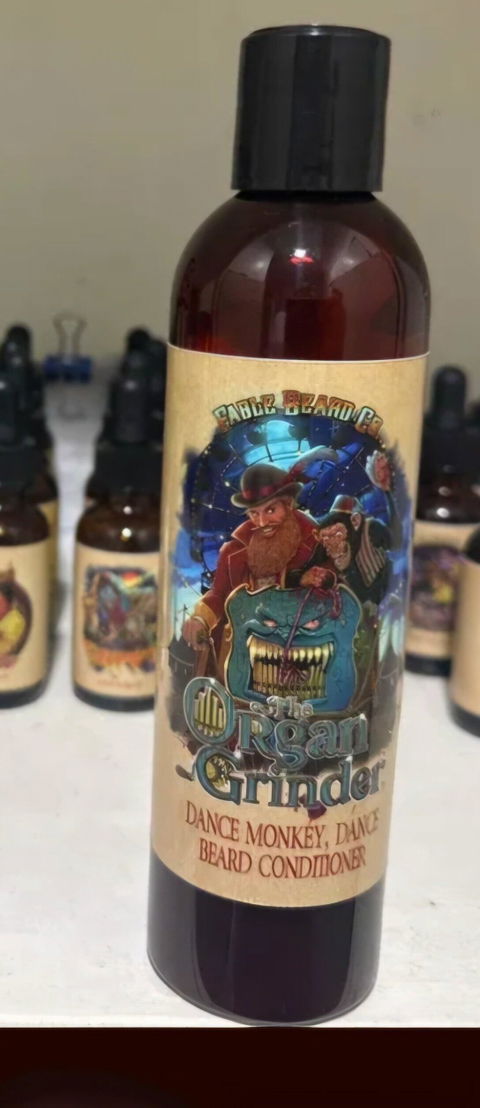 Organ Grinder - Beard Conditioner - Moonlit Blueberry Jam, Cheesecake Filling, Roasted Almond Praline