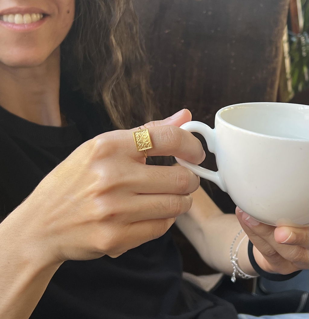 Gold Tapestry Ring