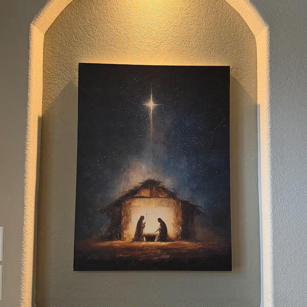 Nativity Scene Wall Art Poster/Canvas