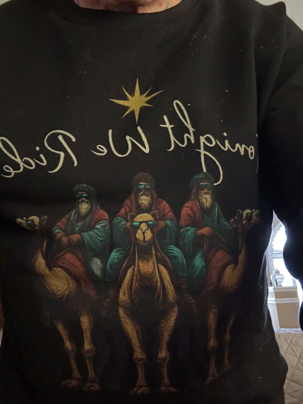 Three Wise Men Riding Camel – Unisex Tshirt / Hoodie / Sweatshirt