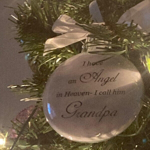 Flat Ornament Angel In Heaven Memorial Christmas Ornament – Family Remembrance Keepsake Gift