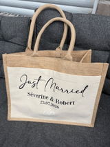 Jutetasche personalisierbar - Just Married