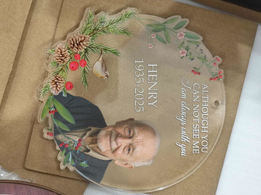 I Am Always With You – Personalized Memorial Photo Acrylic Ornament