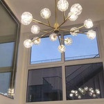 Bellanca Crystal Ball Round Chandelier 72", Modern Chandelier Lighting for Living Room, Bedroom