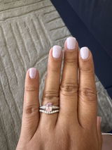 Classic Contoured Half Eternity Round Moissanite Wedding Ring-2.0 mm