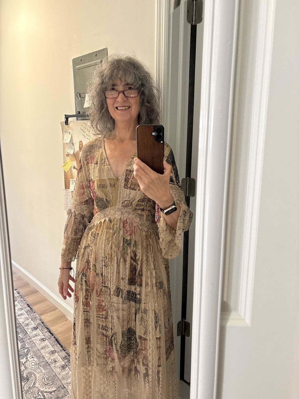 Lead Singer Rose West Taupe Dress