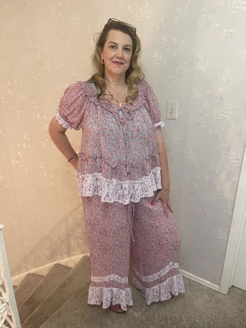 Lilac Lux Lace Blouse