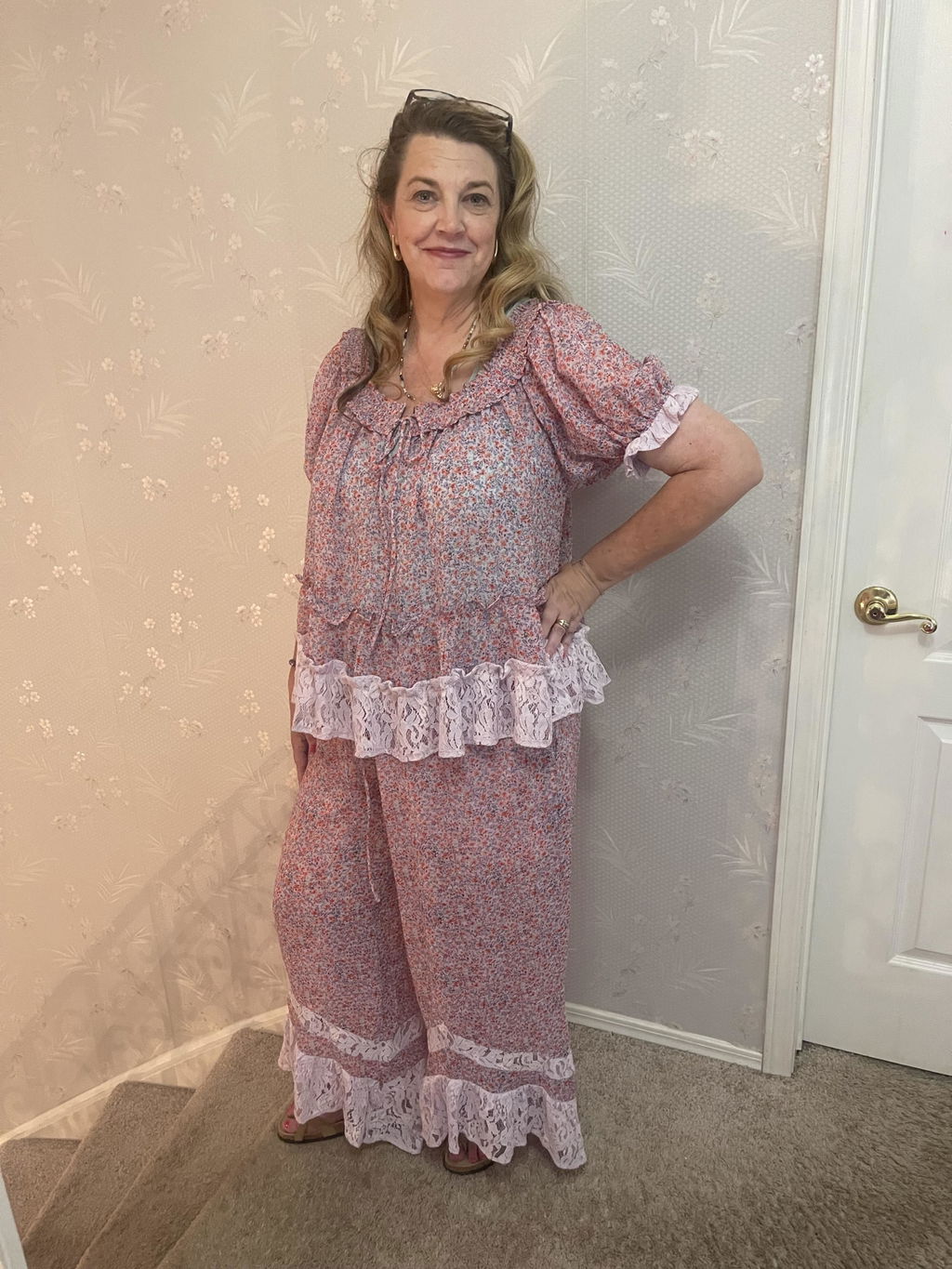 Lilac Luxe Lace Pants