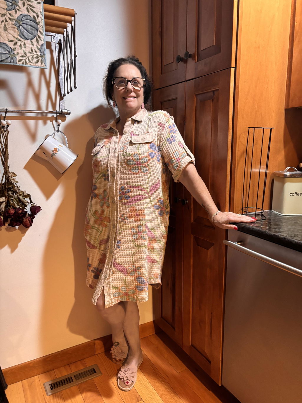 Cottage Comfort Floral Dress