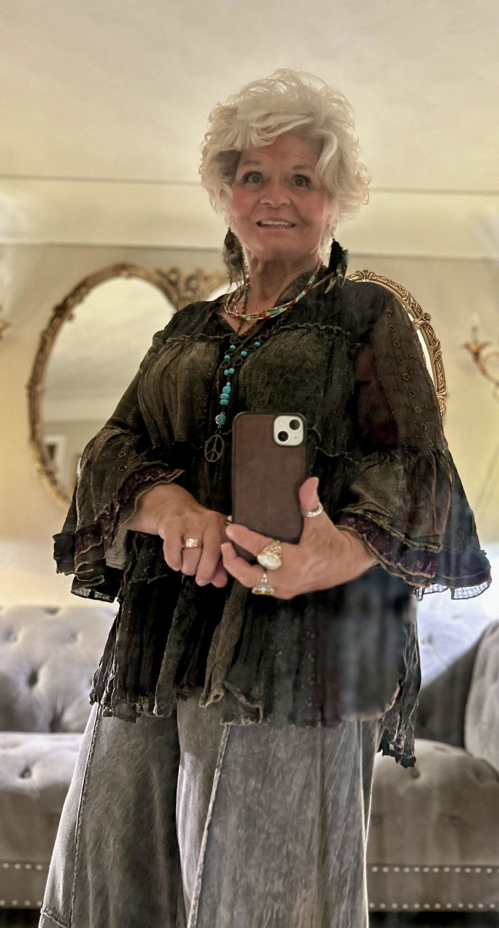 Weekend Hippie Amber Patchwork Tunic