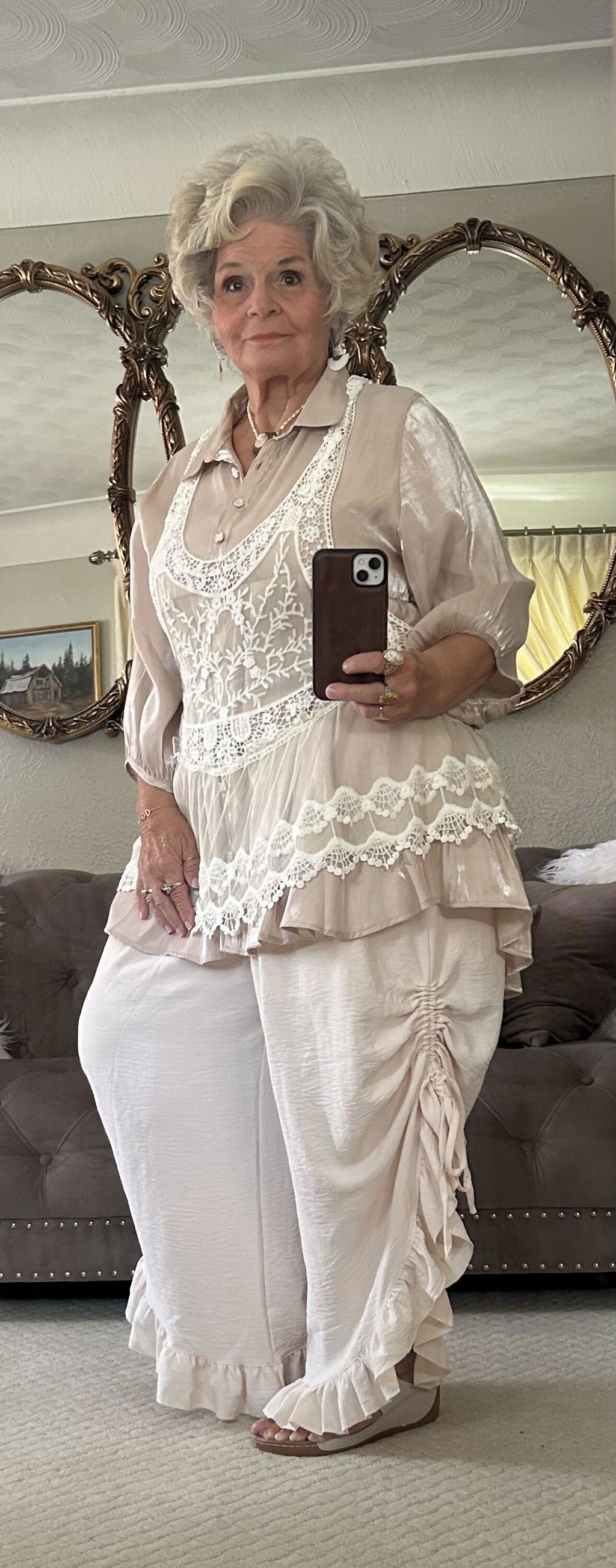 Cloverfield Cream Bloomer Pants