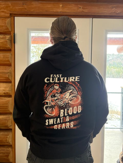 Bike Blood Hoodie Black