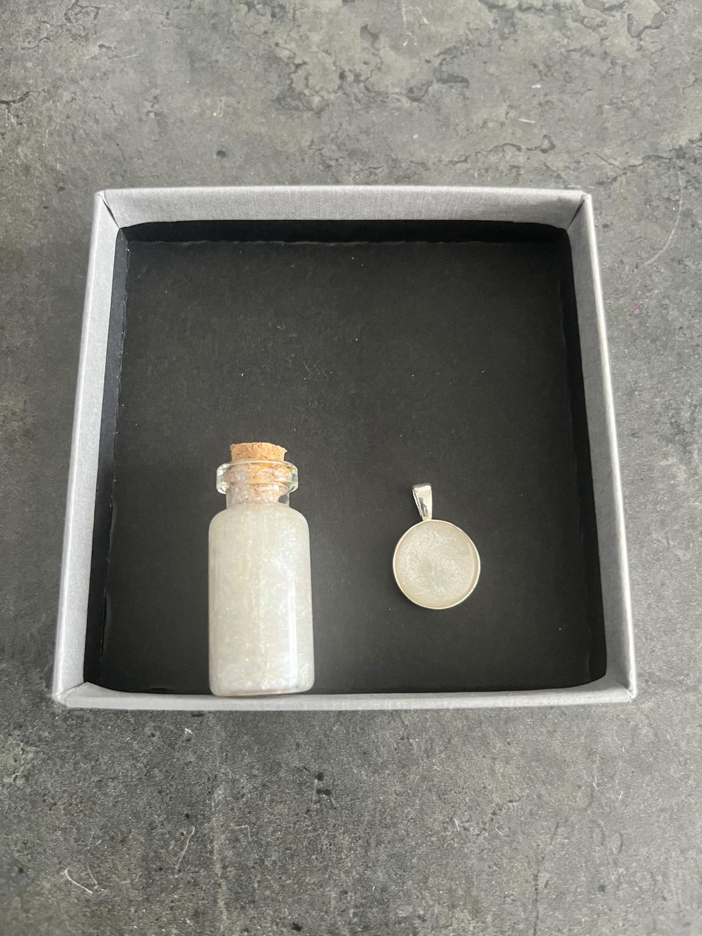 Round Ashes Cremation Necklace