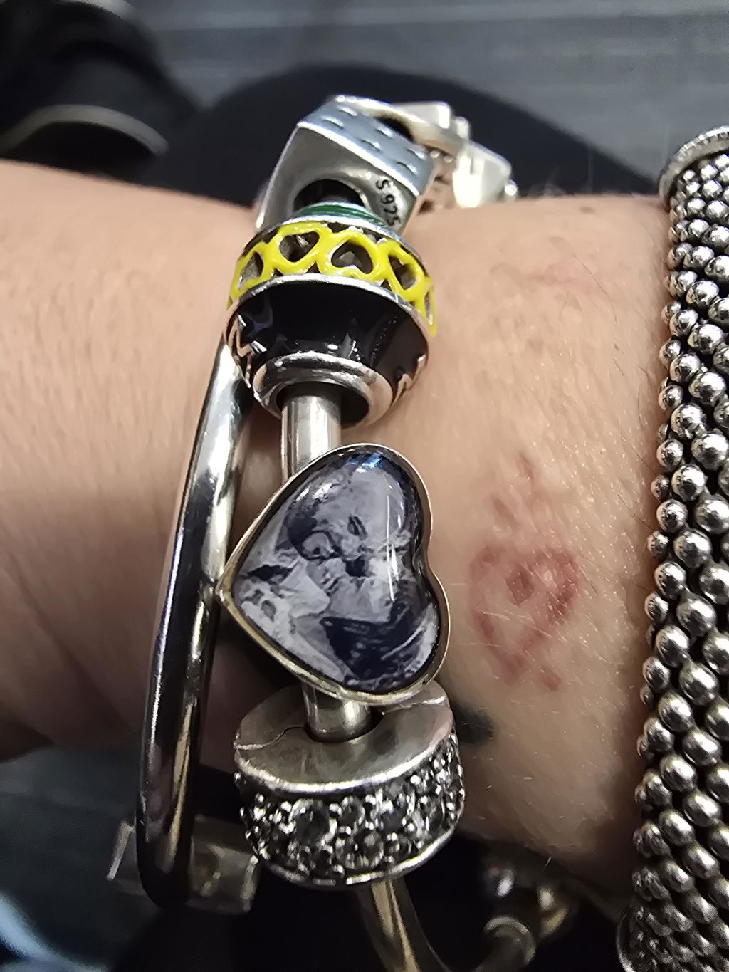 Ashes Memorial Photo Charm