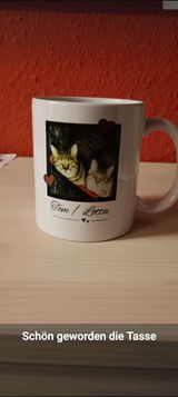 Herz - Individuelle Haustiertasse