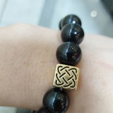 Feng Shui Pixiu Bracelet - Pixiu Black Obsidian Bracelet for Wealth