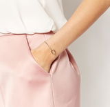 14K Gold Plated Forever Love Knot Infinity Bangle Bracelet