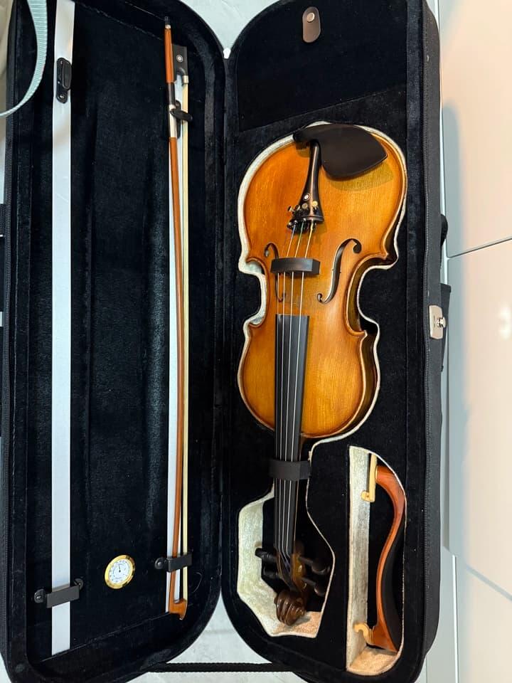 Fiddlover Full Size Elegant Beginner Violin Outfit L014(Ready to Play)
