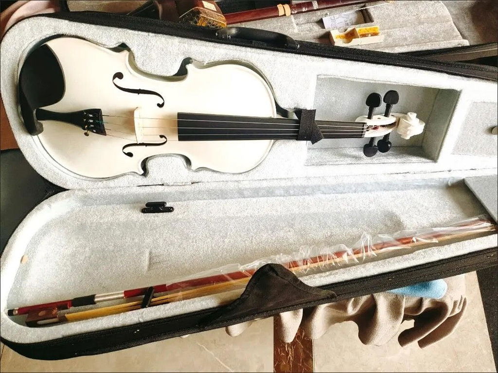 4/4 Entry-Level White Violin CB1